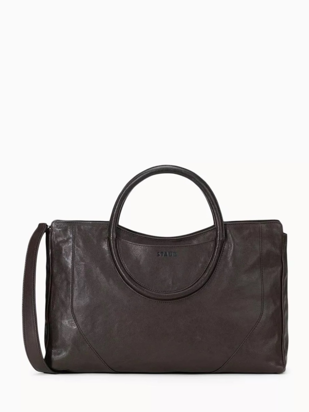 LIKE NEW STAUD Maude Satchel Bag, Espresso Brown
